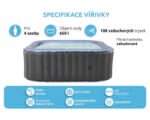 Aufblasbarer Whirlpool MSpa Tekapo Comfort C-TE042 158x158 cm für 4 Personen – Bild 4
