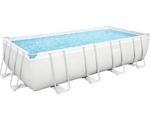 Aufstellpool Framepool Set Bestway Power Steel eckig 404 x 201 x 100 cm inkl. – Bild 2