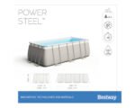 Aufstellpool Framepool Set Bestway eckig 488x244x122 cm inkl. Sandfilteranlage, ChemConnect Dosierer – Bild 2