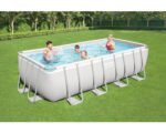 Aufstellpool Framepool Set Bestway eckig 488x244x122 cm inkl. Sandfilteranlage, ChemConnect Dosierer – Bild 5