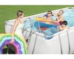 Aufstellpool Framepool Set Bestway eckig 488x244x122 cm inkl. Sandfilteranlage, ChemConnect Dosierer – Bild 4