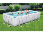 Aufstellpool Framepool Set Bestway Power Steel eckig – Bild 2