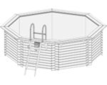 Aufstellpool Holzpool Set Karibu Classic 2A rund Ø 470x124 cm inkl. – Bild 8