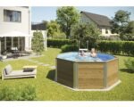 Aufstellpool Holzpool Set Weka 593 achteckig 310x310x116 cm inkl.