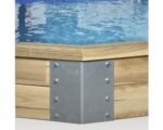 Aufstellpool Holzpool Set Weka 593 achteckig 310x310x116 cm inkl. – Bild 2