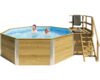 Aufstellpool Holzpool Set Weka 593 B rund Ø 397x116 cm inkl.