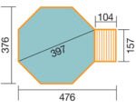 Aufstellpool Holzpool Set Weka 593 B rund Ø 397x116 cm inkl. – Bild 3