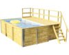 Aufstellpool Holzpool Set Weka 595 rechteckig 490x315x201 cm inkl.
