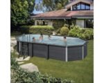 Aufstellpool WPC Pool Set Gre oval 664x386x124 cm inkl. – Bild 5