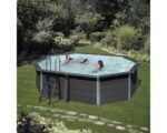 Aufstellpool WPC Pool Set Gre oval 525x386x124 cm inkl. – Bild 8