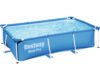 Bestway Aufstellpool Framepool Family eckig 259x170x61 cm ohne Zubehör blau