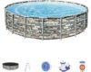 Bestway Aufstellpool Framepool Set rund 610x132 cm inkl.