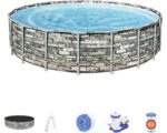 Bestway Aufstellpool Framepool Set rund 610x132 cm inkl.