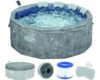 Bestway Lay-Z-Spa Carrara Whirlpool Aufblasbarer grau Ø 170 cm für 6 Personen