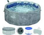 Bestway Lay-Z-Spa Carrara Whirlpool Aufblasbarer grau Ø 170 cm für 6 Personen