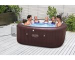 Bestway Lay-Z-Spa Maldives Whirlpool Aufblasbarer braun rot 201 x 201 cm für 7 Personen – Bild 10