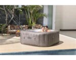 Bestway Lay-Z-Spa Rome Aufblasbarer Whirlpool braun 180 x 180 cm für 6 Personen – Bild 4