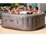 Bestway Lay-Z-Spa Rome Aufblasbarer Whirlpool braun 180 x 180 cm für 6 Personen – Bild 2
