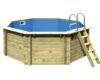 Karibu Classic Aufstellpool Holzpool Set 1A rund 400x124 cm inkl.