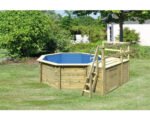 Karibu Aufstellpool Holzpool Set Classic 1C rund Ø 400x124 cm inkl. – Bild 12