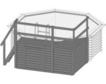 Karibu Aufstellpool Holzpool Set Classic 1C rund Ø 400x124 cm inkl. – Bild 8