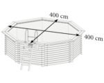 Karibu Aufstellpool Holzpool Set Classic 1C rund Ø 400x124 cm inkl. – Bild 7