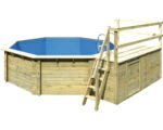 Karibu Aufstellpool Holzpool Set Classic 2C rund 470x124 cm inkl.