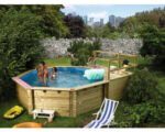 Karibu Aufstellpool Holzpool Set Classic 2C rund 470x124 cm inkl. – Bild 7