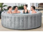 Lay-Z-Spa Bestway Bali Aufblasbarer Whirlpool grau Ø 196 cm für 6 Personen – Bild 5