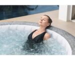 Lay-Z-Spa Bestway Bali Aufblasbarer Whirlpool grau Ø 196 cm für 6 Personen – Bild 8