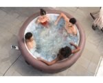Lay-Z-Spa Hawaii Aufblasbarer Whirlpool Bestway braun Ø 196 cm für 6 Personen – Bild 6