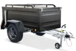 TPV Kofferanhänger KT EB2 Offroad schwarz pulverbeschichtet gebremst 1000 kg mit Radstoßdämpfern