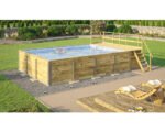 Weka Aufstellpool HolzpoolSet 595 rechteckig 650x490x201 cm inkl. – Bild 3