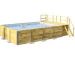 Weka Aufstellpool HolzpoolSet 595 rechteckig 650x490x201 cm inkl.