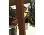 Aluminium Pergola Pavillon Florenz 11x16 inkl. verstellbarem Sonnensegel 350 x 505 cm Cocoa dunkelbraun – Bild 8