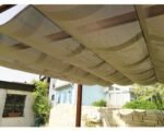 Aluminium Pergola Pavillon Florenz 11x16 inkl. verstellbarem Sonnensegel 350 x 505 cm Cocoa dunkelbraun – Bild 7