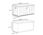 Auflagenbox LIFETIME 568 l inkl. Gasdruckfedern 153 x 72 x 69 cm sand – Bild 2