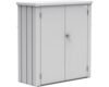 Biohort terrassenschrank Romeo Gr M inkl. 3 Regalsteher und 2 Regalböden 132 x 57 x 140 cm silber-metallic