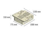Buildify Campingbox Bob Heckbettsystem 1800x1100x318 mm – Bild 2