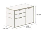 Buildify Campingbox Ferdinand Küchenmodul Schrank u.a. für Ducato/Crafter/Sprinter 500x1000x720 mm – Bild 2