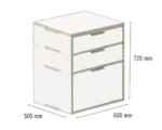 Buildify Campingbox Louis Küchenmodul Schrank u.a. für VW T5/T6 500x600x720 mm – Bild 2