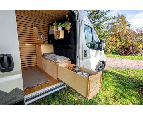 Buildify Campingbox Nellie Multifunktionssystem u.a. für Ducato Crafter Sprinter 1650x450x900 mm – Bild 6