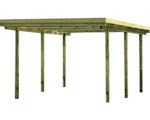 Einzelcarport Flachdach inkl. Montagematerial, Pfosten 9x9 cm 304 x 510 cm kesseldruckimprägniert – Bild 6