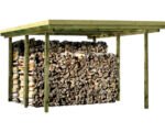 Einzelcarport Flachdach inkl. Montagematerial, Pfosten 9x9 cm 304 x 510 cm kesseldruckimprägniert – Bild 5