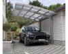 Einzelcarport KRB Skiatsu mit Hitze UV und Hagelschutz 270x500 cm urban grau