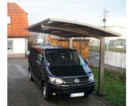 Einzelcarport KRB Skiatsu mit Hitze UV und Hagelschutz 270x500 cm urban grau – Bild 5