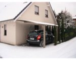 Einzelcarport KRB Skiatsu mit Hitze UV und Hagelschutz 270x500 cm urban grau – Bild 3