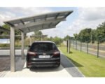Einzelcarport KRB Skiatsu mit Hitze UV und Hagelschutz 270x500 cm urban grau – Bild 2