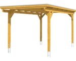 Einzelcarport Konsta Aluminium-Dachplatten inkl. H-Anker 304x500 cm eiche hell – Bild 3