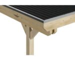 Einzelcarport SKAN HOLZ Emsland 354x604 cm mit Aluminium-Dach natur – Bild 6